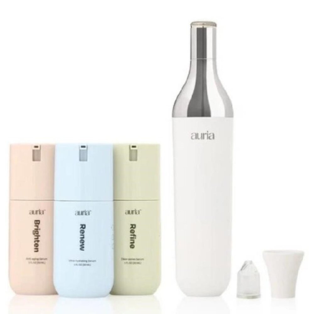 NEW Auria Vita Trio Microdermabrasion  Machine Home Exfoliator, Pore Extractor